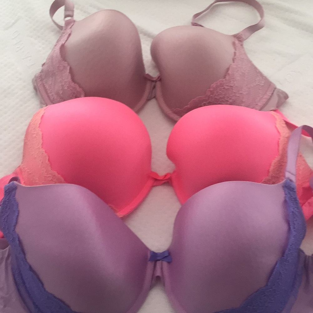 Three Victoria’s Secret bras 36DD